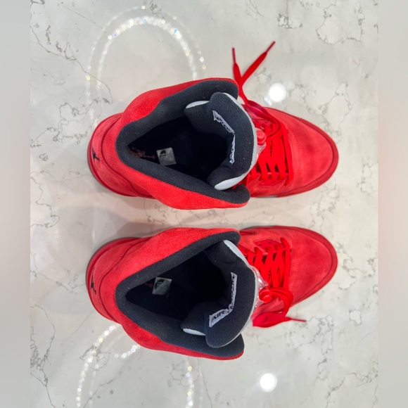 Nike Air Jordan 5 “Anthracite” Retro ‘Red Suede’ reflective tongue. Men’s 10.5 - Picture 8 of 15